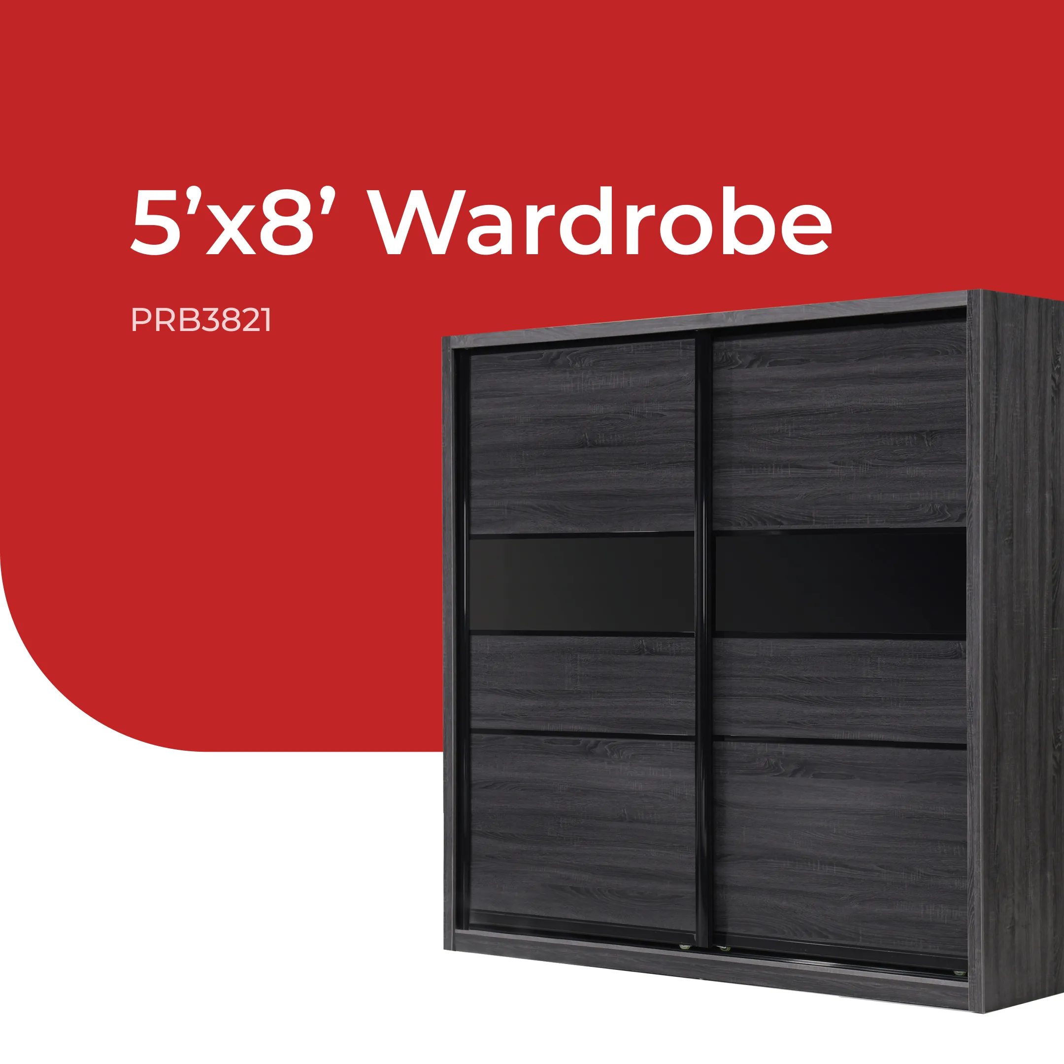 Wardrobe with 5ft x 8ft / 6ft x 8ft / 8ft x 8ft  (PRB3821/PRB3822)