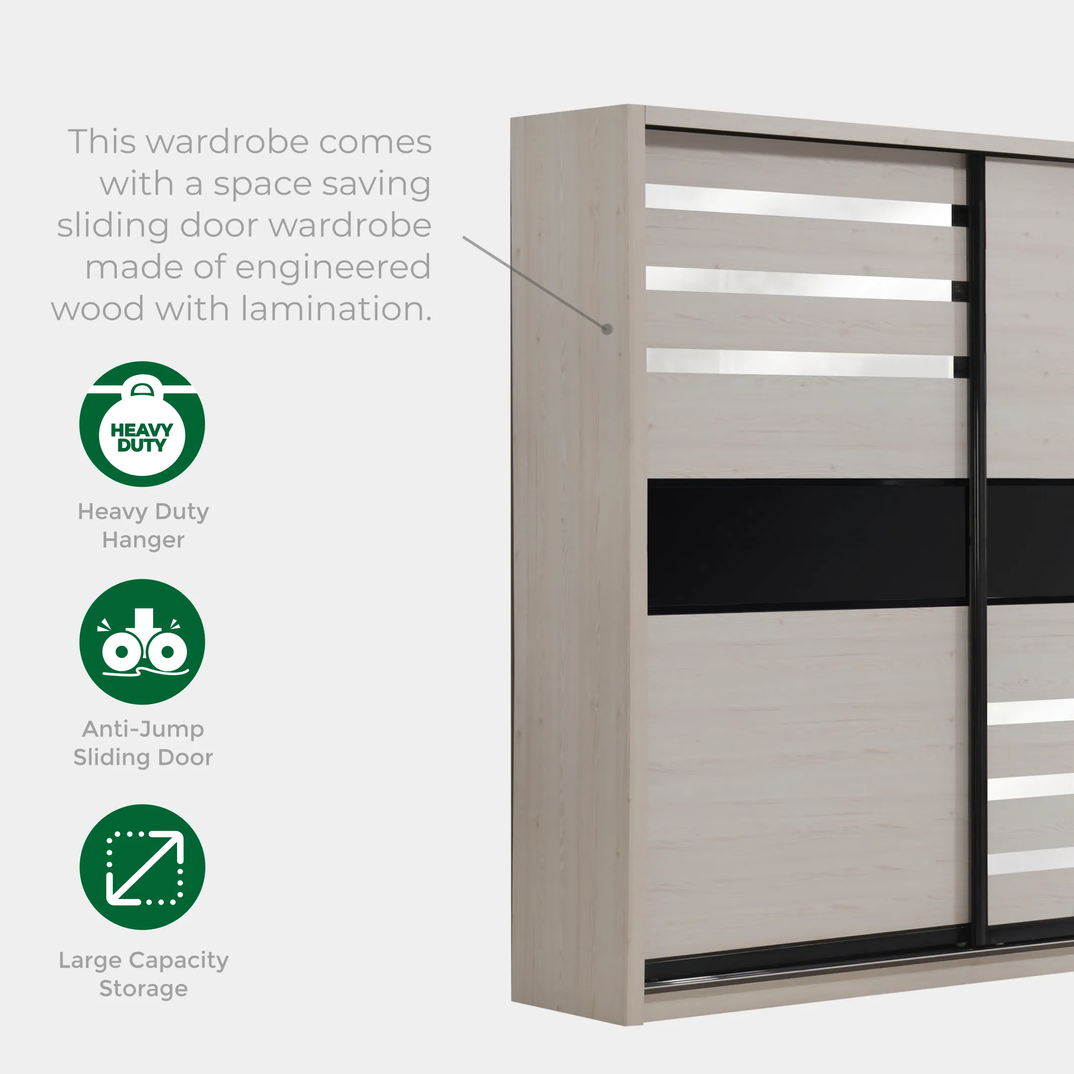 Wardrobe with 5ft x 8ft / 6ft x 8ft / 8ft x 8ft  (PRB3821/PRB3822)