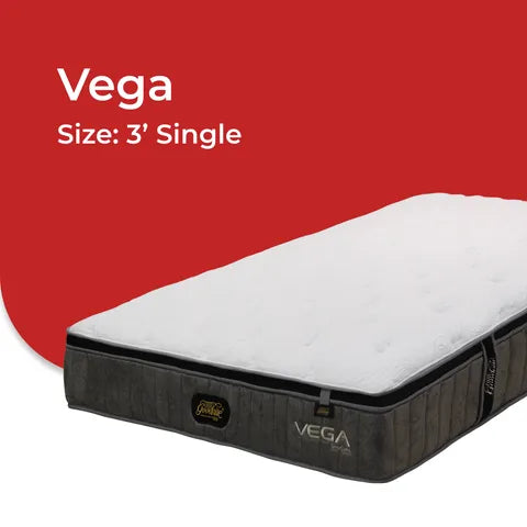Goodnite Vega 5 Zone Pocket Spring Mattress (12.5 Inch) with Single/ Super Single/ Queen/ King