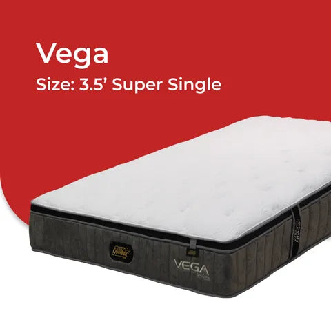 Goodnite Vega 5 Zone Pocket Spring Mattress (12.5 Inch) with Single/ Super Single/ Queen/ King