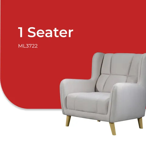 Goodnite Fabric Sofa (ML3722), 1 Seater/ 2 Seater/ 3 Seater/ 1+3 Seater, 5 Years Warranty