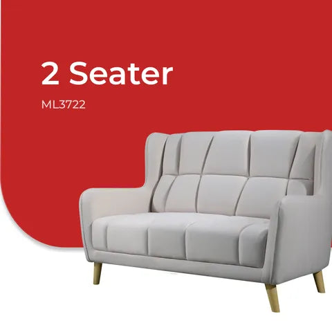 Goodnite Fabric Sofa (ML3722), 1 Seater/ 2 Seater/ 3 Seater/ 1+3 Seater, 5 Years Warranty