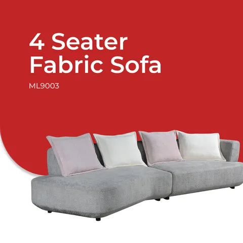 Goodnite 4 Seater Fabric Sofa (ML9003), 5 Years Warranty