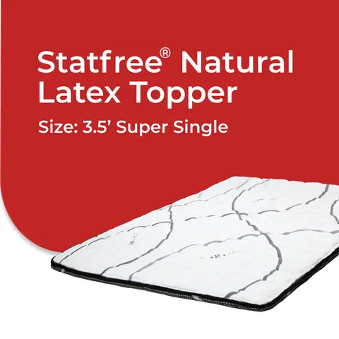 Goodnite Statfree® Natural Latex Topper (Single/ Super Single/ Queen/ King)