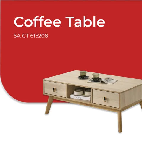 Goodnite Living Set (SATV615207+SACT615208), 6Ft TV Cabinet/ Coffee Table