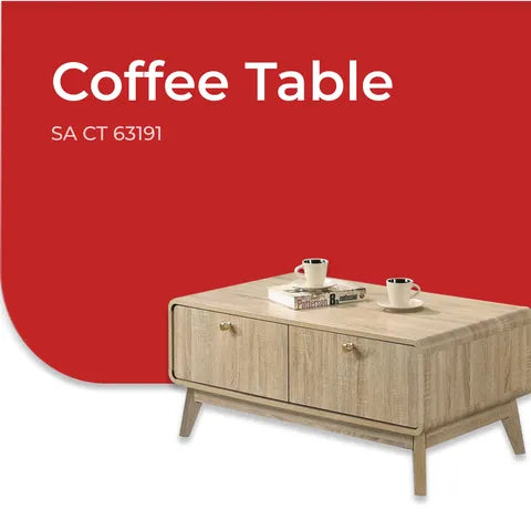 Goodnite Living Set (SATV63190+SACT63191), 6Ft TV Cabinet/ Coffee Table