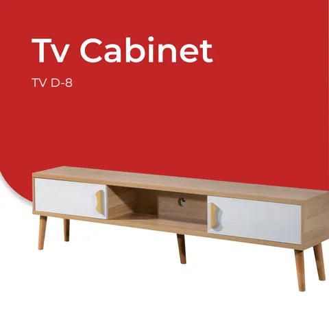 Goodnite TV Cabinet + Coffee Table Set (Wooden Leg)
