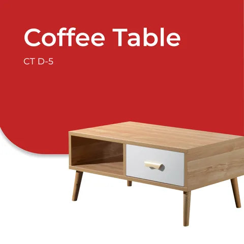 Goodnite TV Cabinet + Coffee Table Set (Wooden Leg)