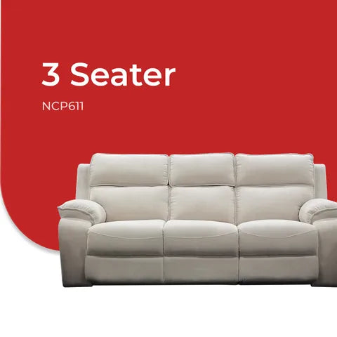 Goodnite Fabric Recliner Sofa (NCP611), 1 Seater Recliner/ 2 Seater/ 3 Seater/1R+3 Seater, 5 Years Warranty