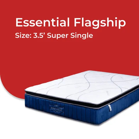 Goodnite Essential Flagship 5 Zone Pocket Spring Mattress (12 Inch) with Single/ Super Single/ Queen/ King