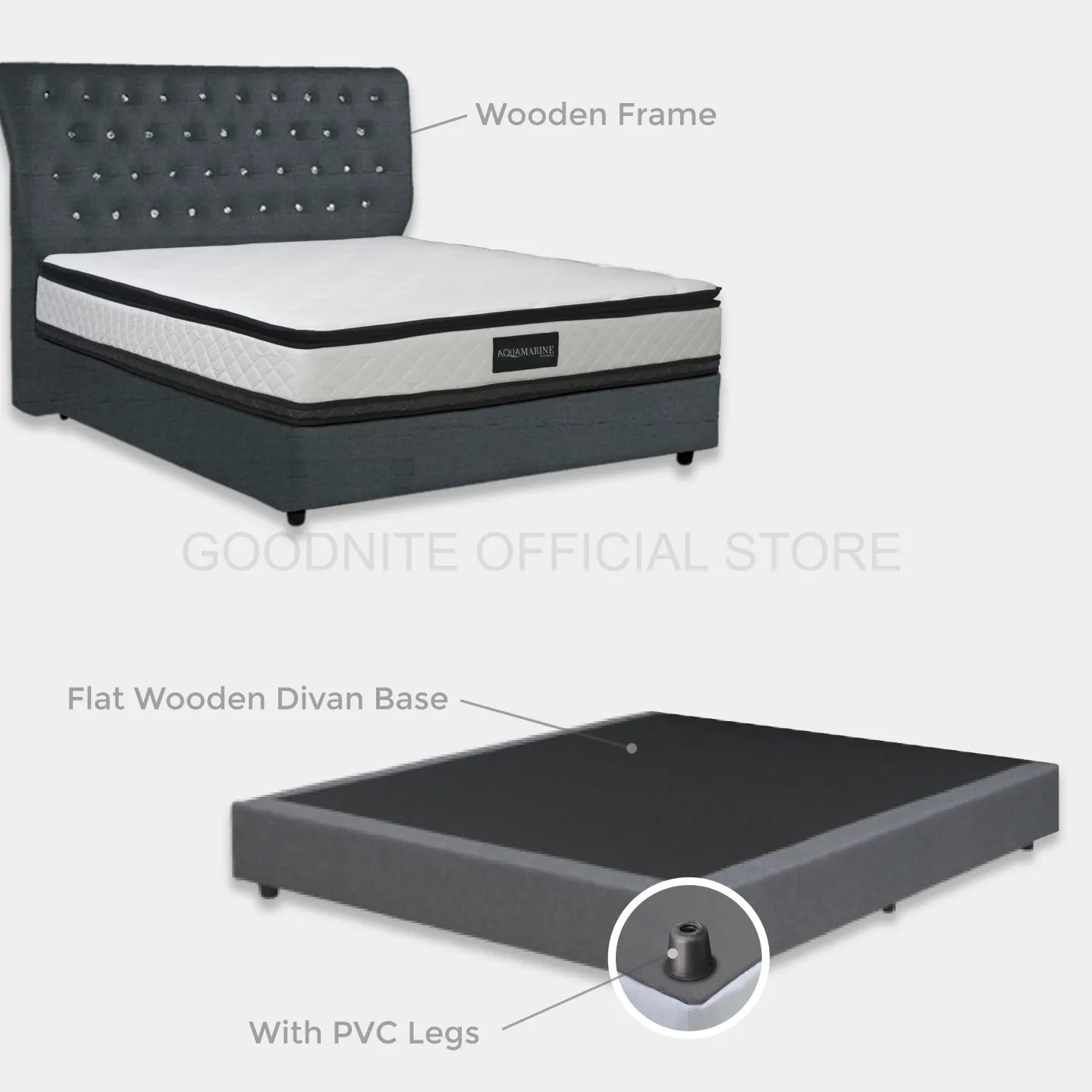 Goodnite CS880 Bedframe (Single/ Super Single/ Queen/ King)