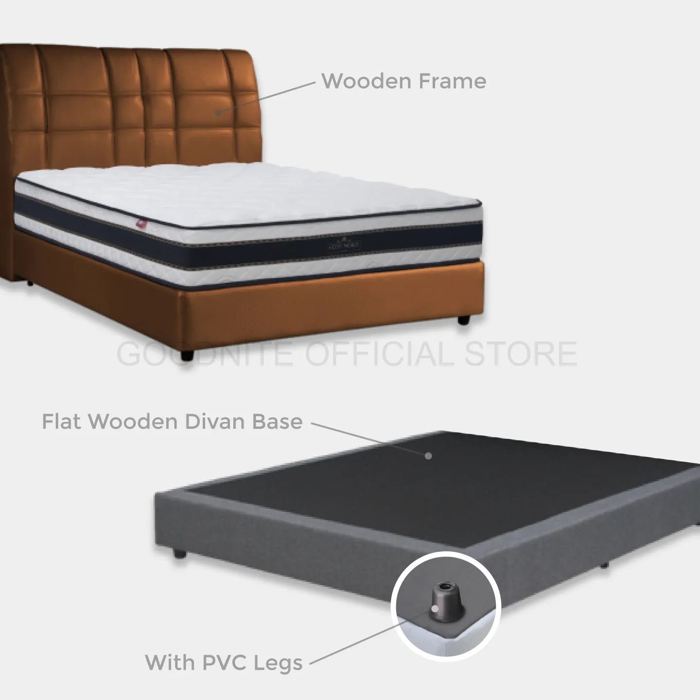 Goodnite CS700 Bedframe (Single/ Super Single/ Queen/ King)