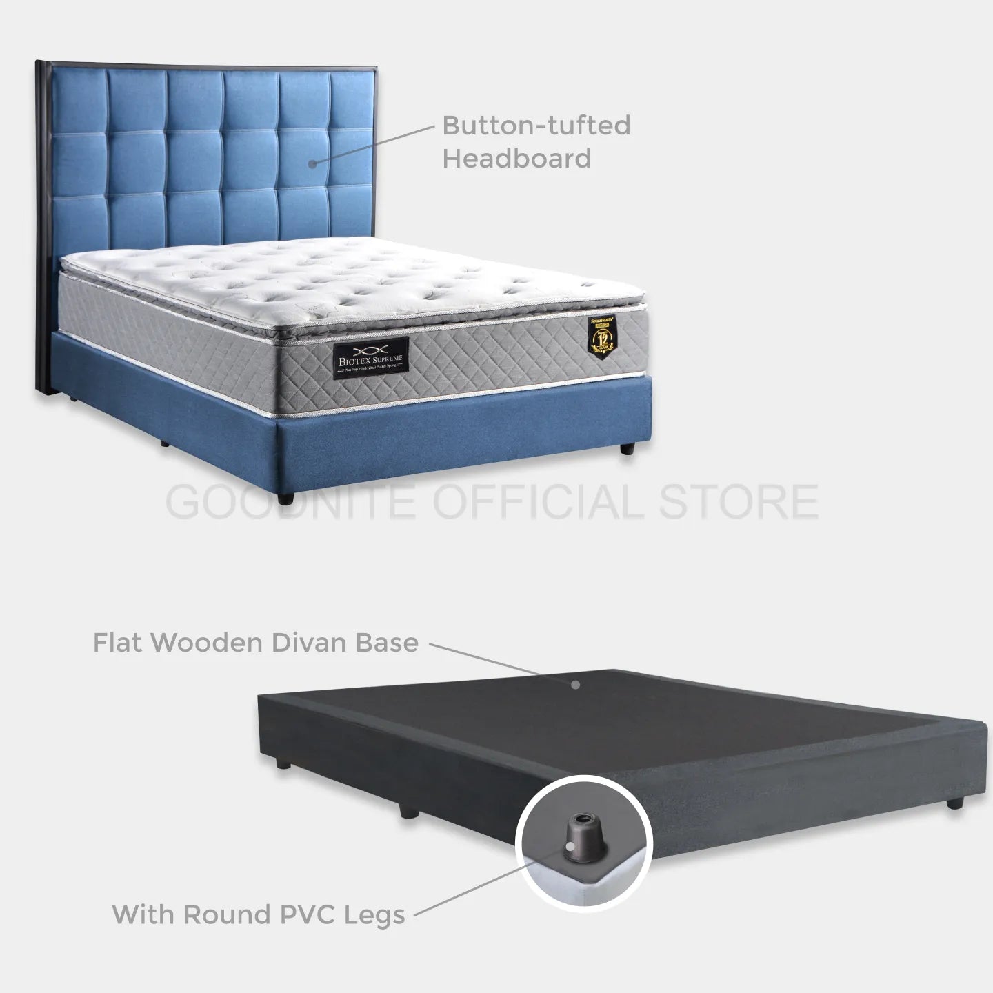 Goodnite CS812 Bedframe (Single/ Super Single/ Queen/ King)