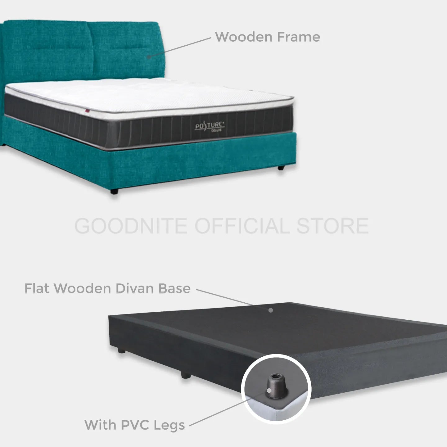 Goodnite CS902 Bedframe (Single/ Super Single/ Queen/ King)