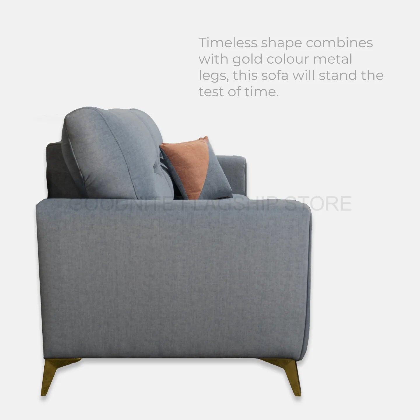 Goodnite Fabric Sofa (ML3709), 1 Seater/ 2 Seater/ 3 Seater/ 2+3 Seater, 5 Years Warranty