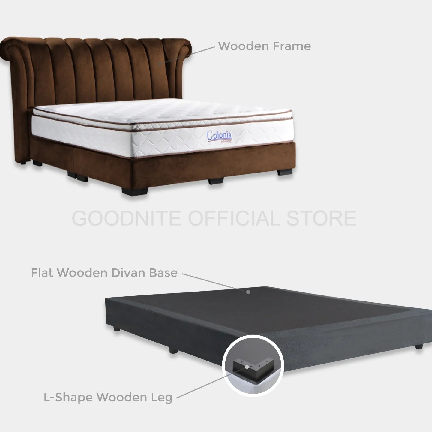 Goodnite CS8010 Bedframe (Queen/ King)