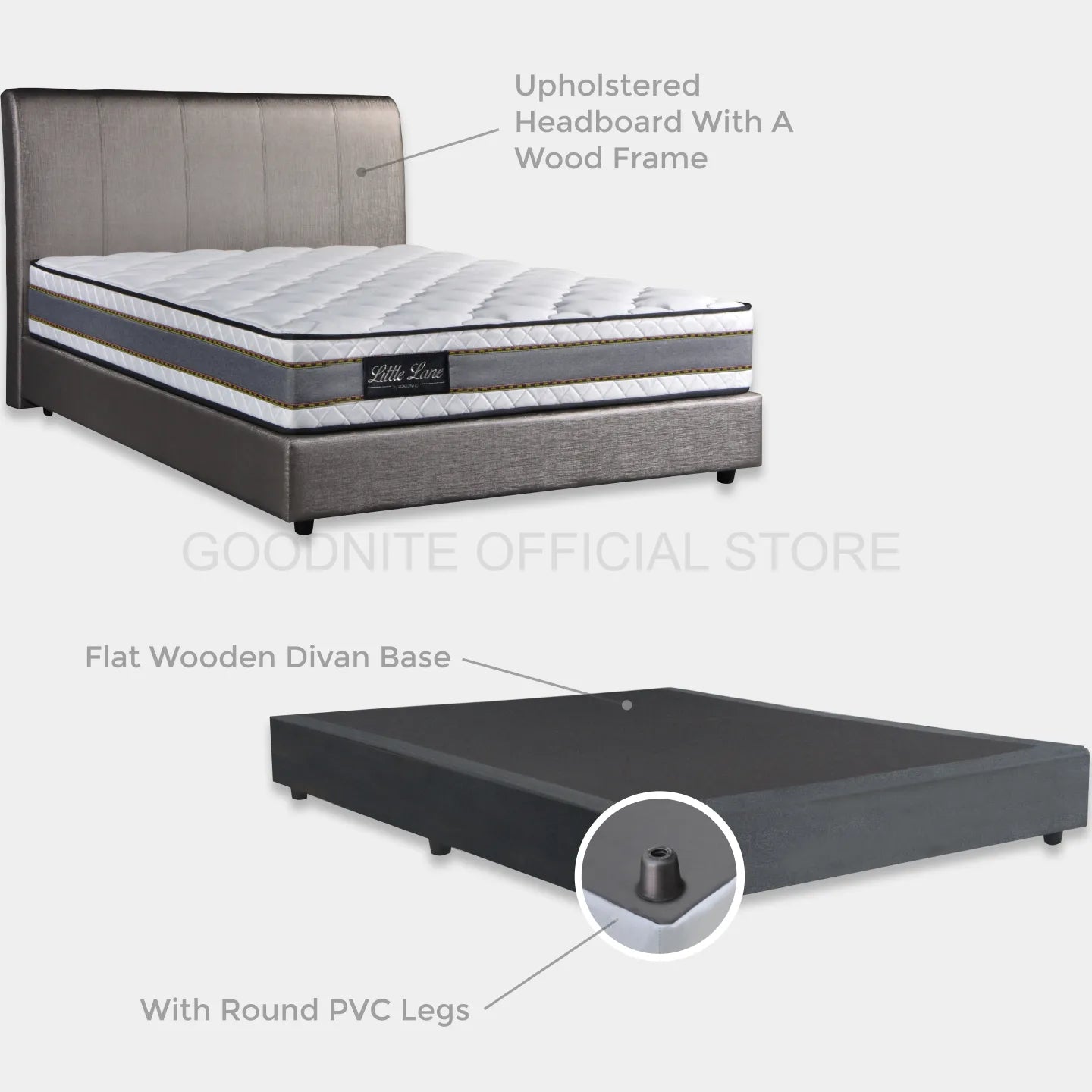 Goodnite EC101 Bedframe (Single/ Super Single/ Queen/ King)