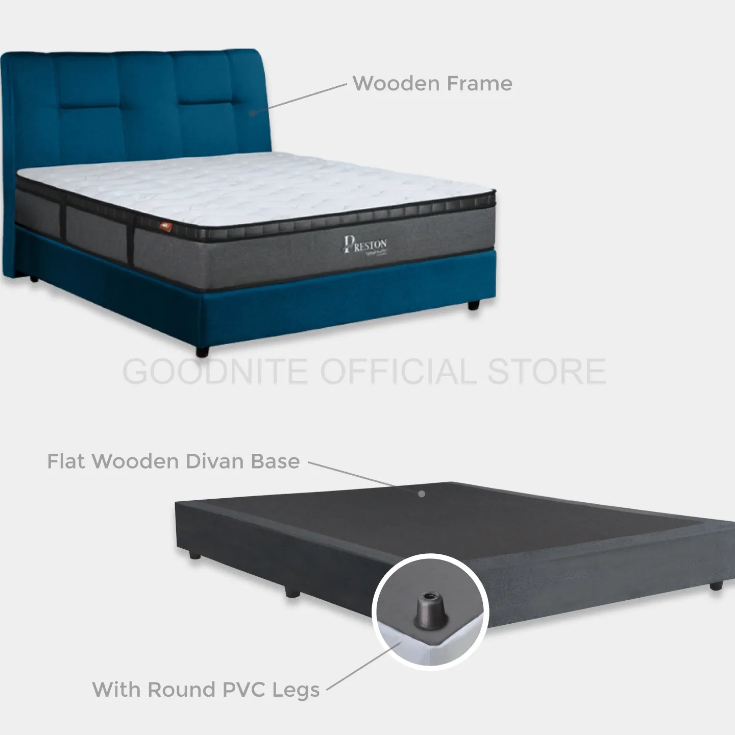 Goodnite EC103 Bedframe (Single/ Super Single/ Queen/ King)