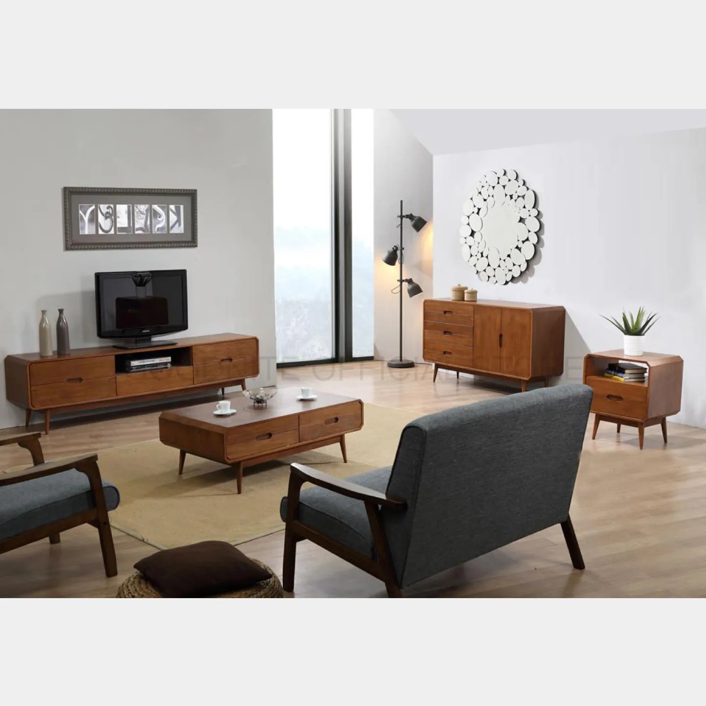 Goodnite Living Set (997 Series), 6.5Ft TV Cabinet/ Coffee Table/ Dining Cabinet/ Side Table/ Small Display Cabinet