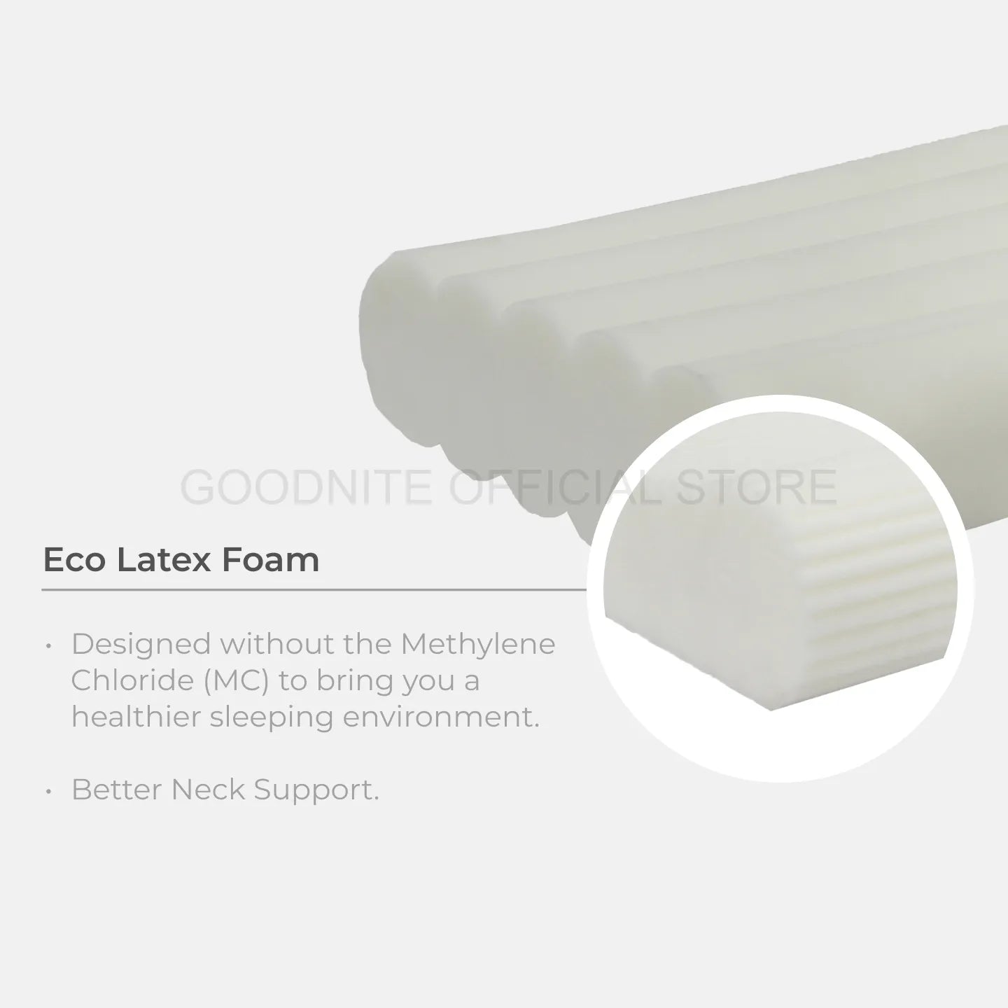 Goodnite Statfree® Eco Latex Foam Pillow (Soft)