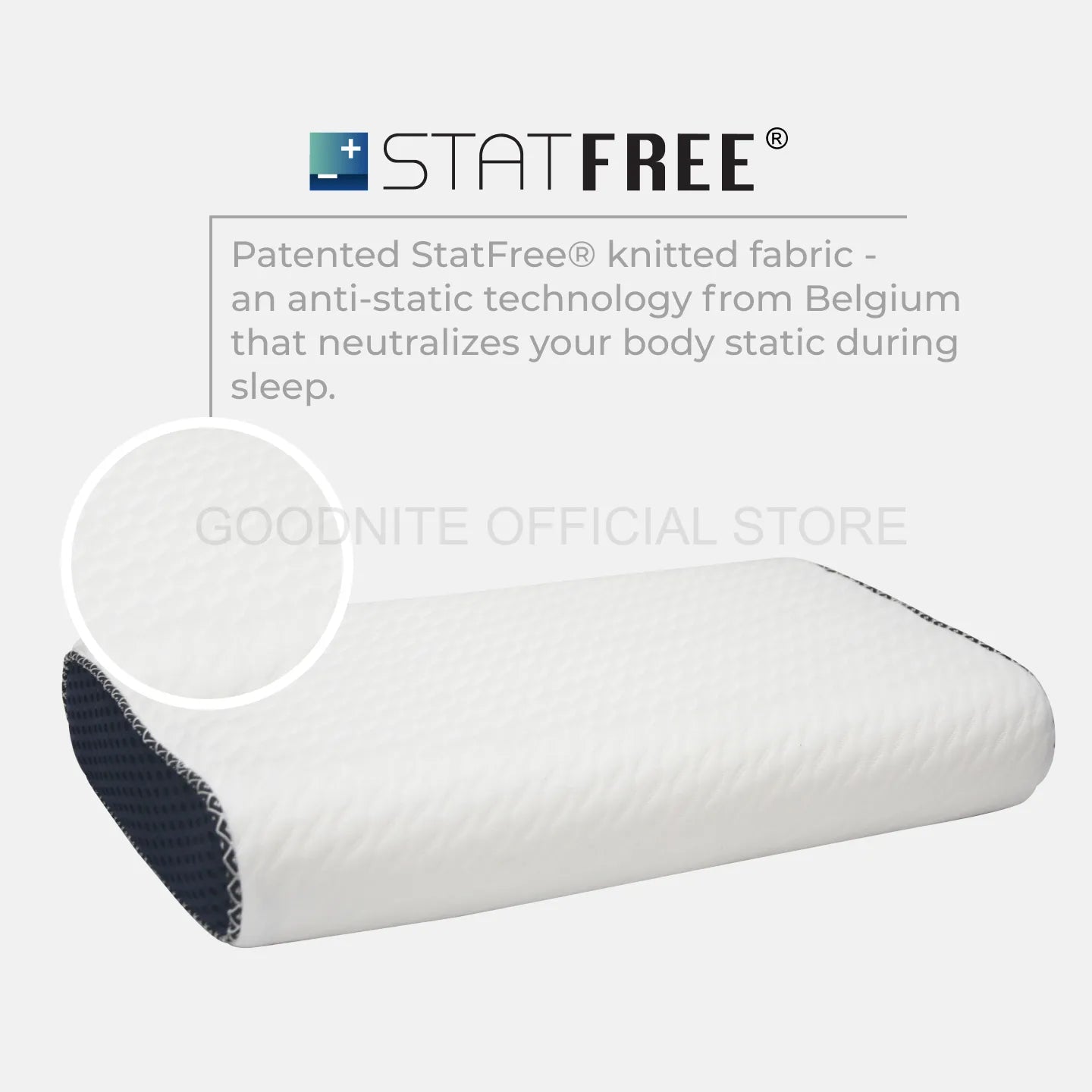 Goodnite Statfree® Eco Latex Foam Pillow (Soft)