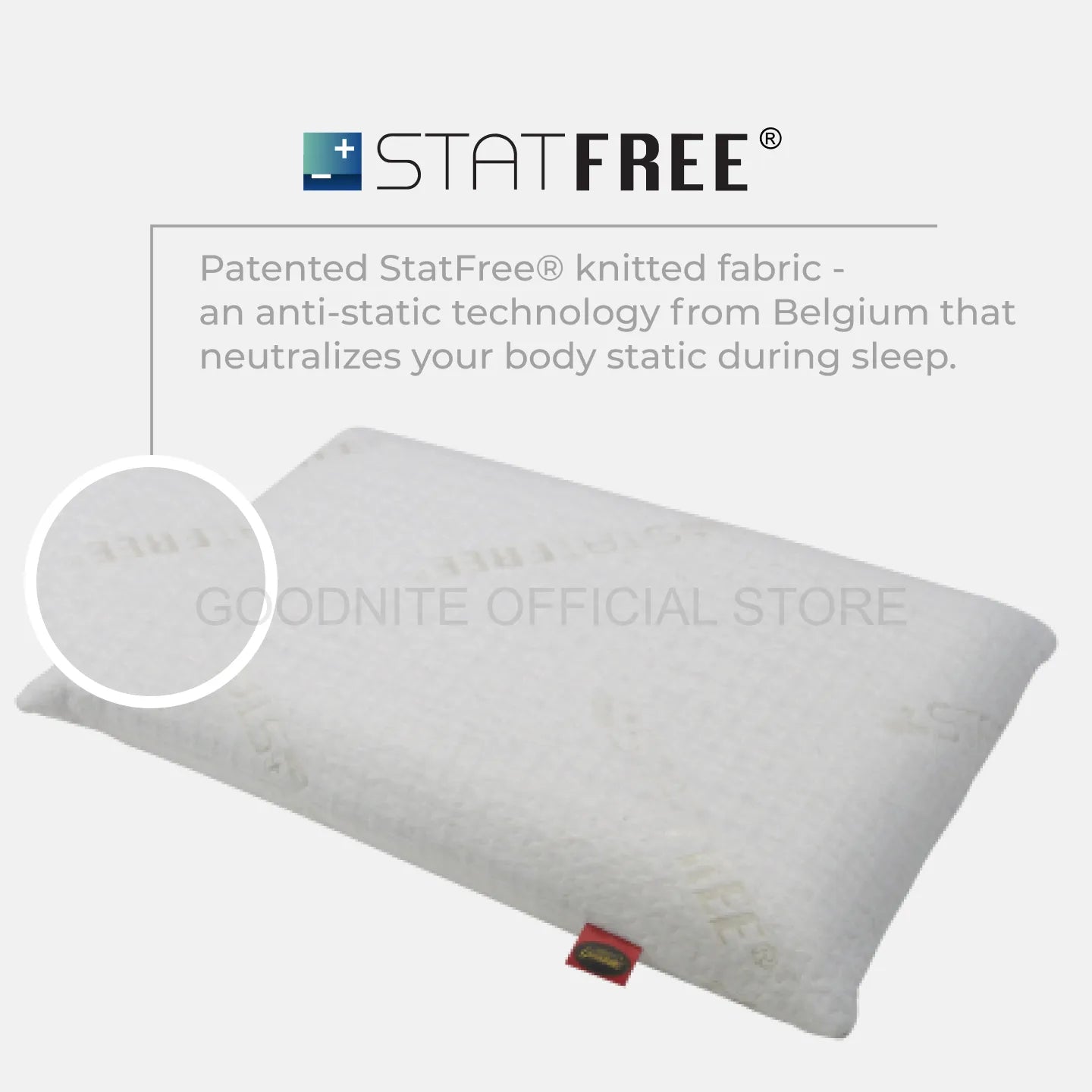 Goodnite Statfree® NatureTech Latex Pillow (100% Natural Latex)