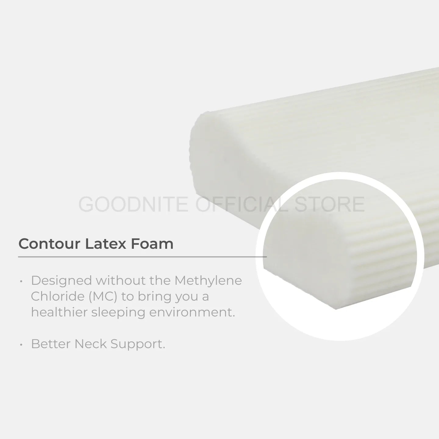 Goodnite Statfree® Contour Latex Foam Pillow (Soft)