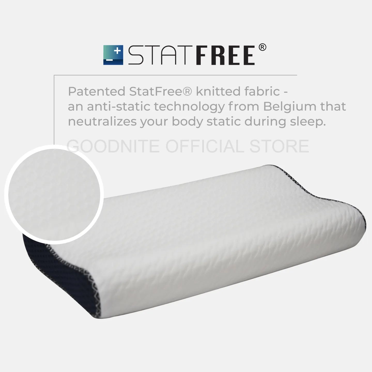 Goodnite Statfree® Contour Latex Foam Pillow (Soft)