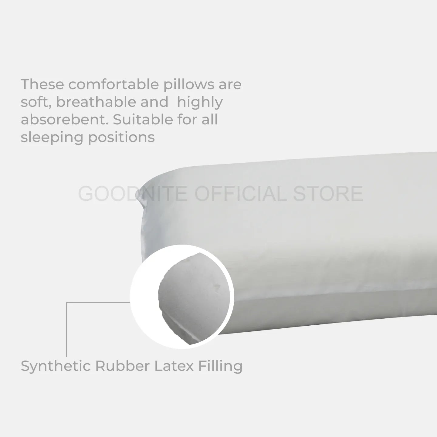 Goodnite Synthetic Rubber Pillow (Firm)