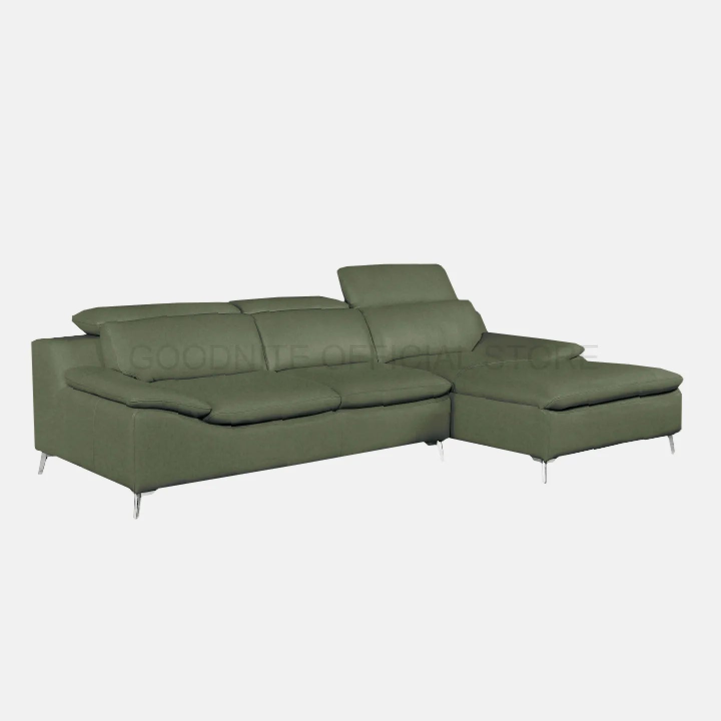 Goodnite Fabric L-Shape Sofa (8508L), 10 Years Warranty