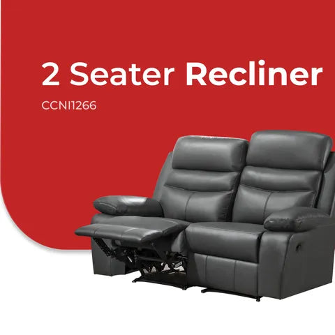 Goodnite Half Leather Recliner Sofa (CCNI 1266), 1 Seater Recliner/ 2 Seater Recliner/ 3 Seater Recliner/ 2+3 Seater Recliner, 3 Years Warranty
