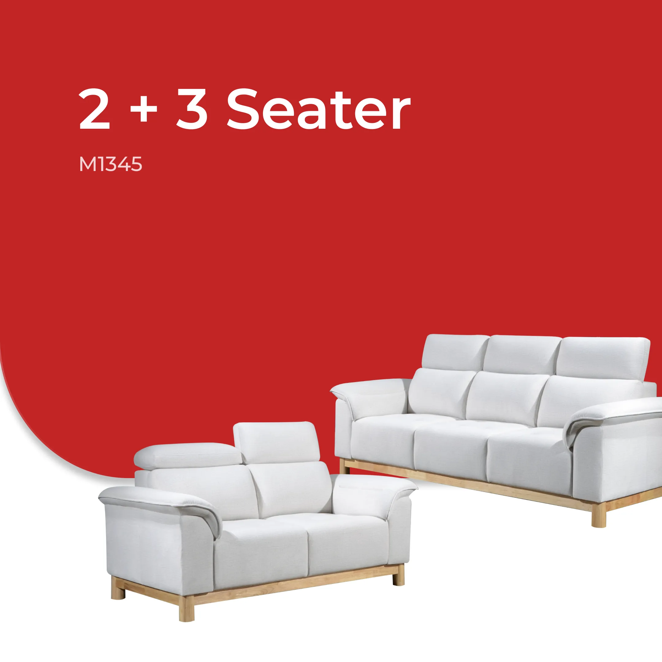 Goodnite Muji Sofa (M1345),  1 Seater/ 2 Seater/ 3 Seater/ 2+3 Seater/ 5 Years Warranty