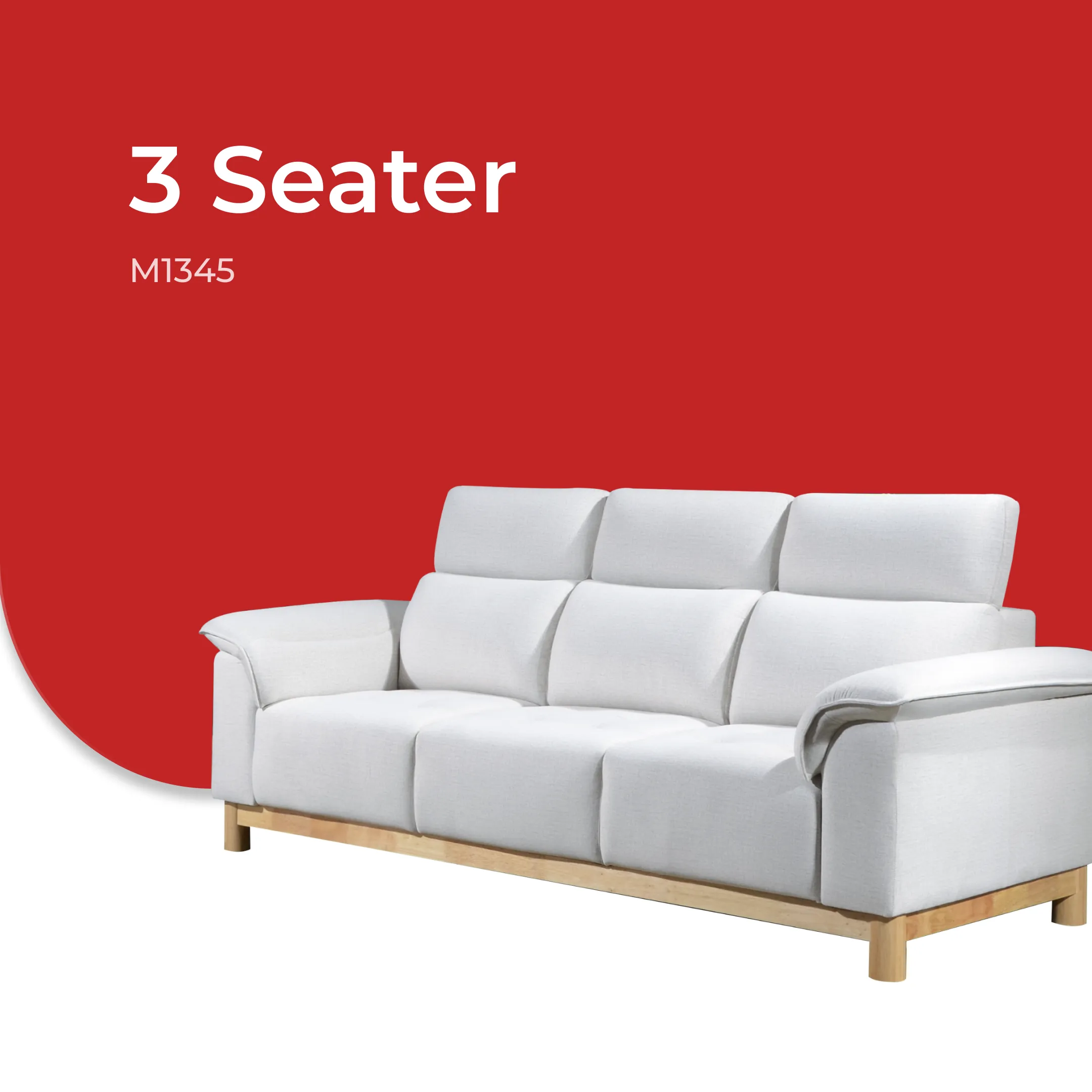 Goodnite Muji Sofa (M1345),  1 Seater/ 2 Seater/ 3 Seater/ 2+3 Seater/ 5 Years Warranty