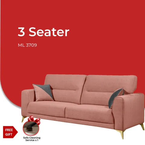 Goodnite Fabric Sofa (ML3709), 1 Seater/ 2 Seater/ 3 Seater/ 2+3 Seater, 5 Years Warranty