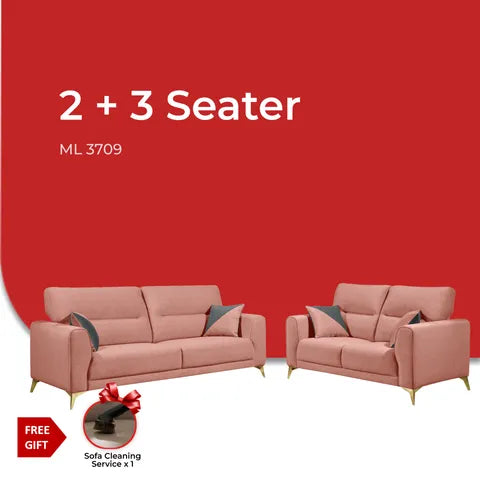 Goodnite Fabric Sofa (ML3709), 1 Seater/ 2 Seater/ 3 Seater/ 2+3 Seater, 5 Years Warranty
