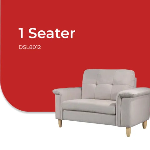 Goodnite Fabric Sofa (DSL8012), 1 Seater/ 2 Seater/ 3 Seater/ 5 Years Warranty