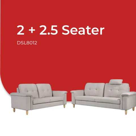 Goodnite Fabric Sofa (DSL8012), 1 Seater/ 2 Seater/ 3 Seater/ 5 Years Warranty