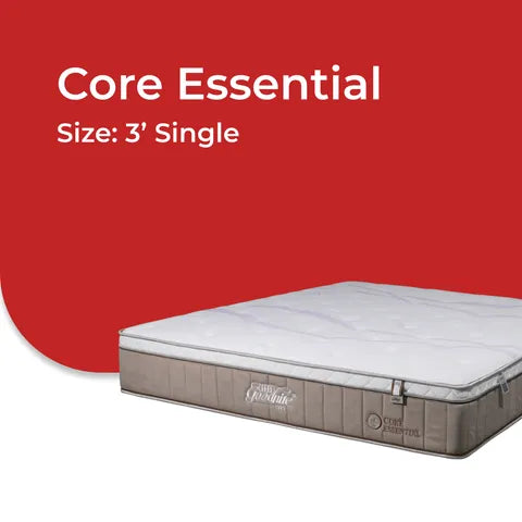 Goodnite Core Essential 5 Zone Pocket Spring Mattress (10 Inch) with Single/ Super Single/ Queen/ King
