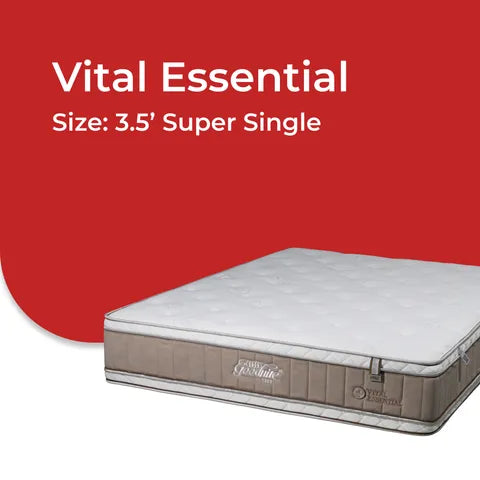 Goodnite Vital Essential Mattress 5 Zone Pocket Spring Mattress (11.5 Inch) with Single/ Super Single/ Queen/ King