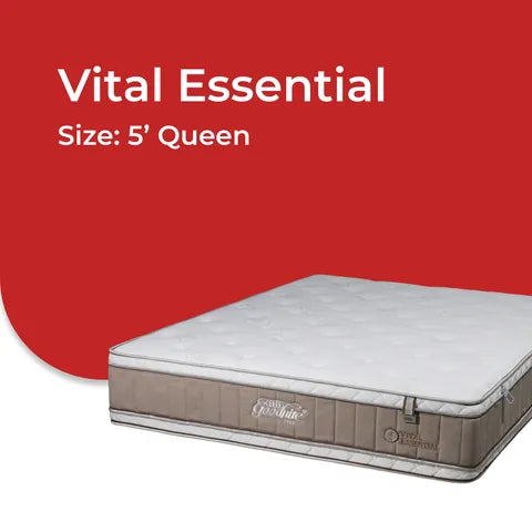 Goodnite Vital Essential Mattress 5 Zone Pocket Spring Mattress (11.5 Inch) with Single/ Super Single/ Queen/ King