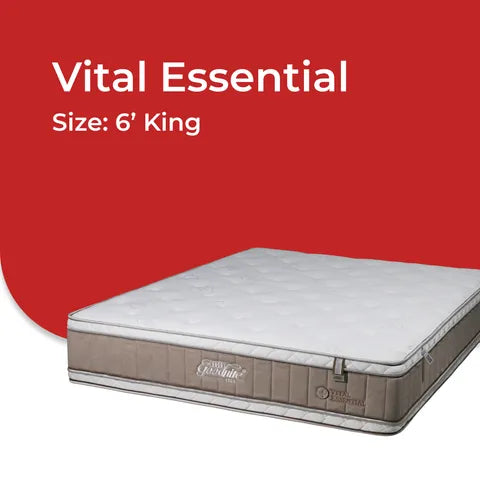 Goodnite Vital Essential Mattress 5 Zone Pocket Spring Mattress (11.5 Inch) with Single/ Super Single/ Queen/ King