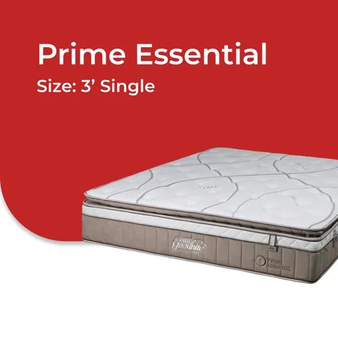Goodnite Prime Essential Mattress 5 Zone Pocket Spring Mattress (12 Inch) with Single/ Super Single/ Queen/ King