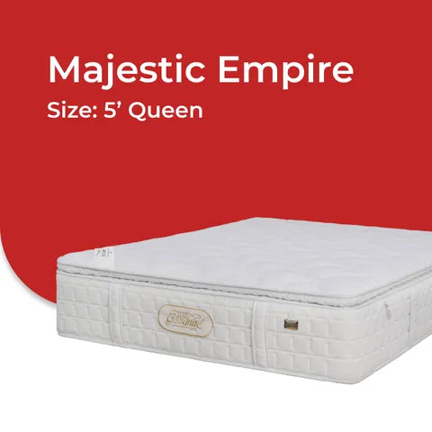 Goodnite Majestic Empire Dual Layer Pocket Spring Mattress (14 Inch) with with Single/ Super Single/ Queen/ King