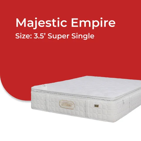 Goodnite Majestic Empire Dual Layer Pocket Spring Mattress (14 Inch) with with Single/ Super Single/ Queen/ King