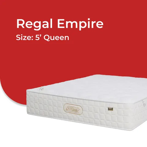 Goodnite Regal Empire Dual Layer Pocket Spring Mattress (12.5 Inch) with with Single/ Super Single/ Queen/ King