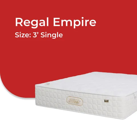 Goodnite Regal Empire Dual Layer Pocket Spring Mattress (12.5 Inch) with with Single/ Super Single/ Queen/ King