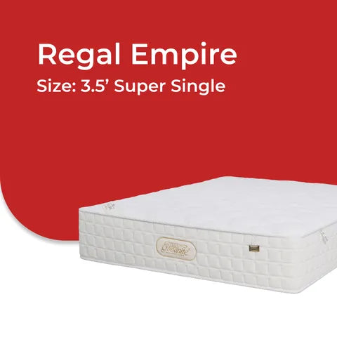 Goodnite Regal Empire Dual Layer Pocket Spring Mattress (12.5 Inch) with with Single/ Super Single/ Queen/ King