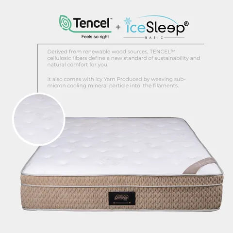 Goodnite Brit-Marie Natural Latex Foam Mattress (12.5 Inch) with Single/ Super Single/ Queen/ King