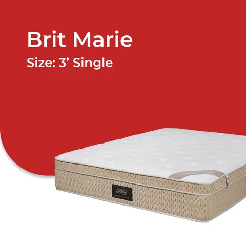 Goodnite Brit-Marie Natural Latex Foam Mattress (12.5 Inch) with Single/ Super Single/ Queen/ King
