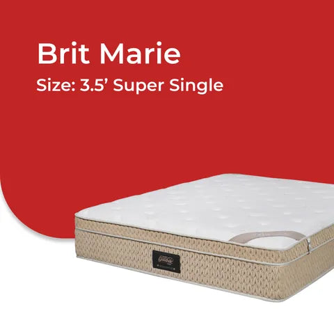 Goodnite Brit-Marie Natural Latex Foam Mattress (12.5 Inch) with Single/ Super Single/ Queen/ King